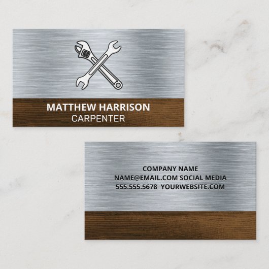 ハンドツール | メタル材 名刺 (正面/裏面)