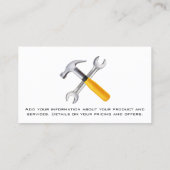 ハンドツール |建築 |鉄鋼 名刺 (裏面)