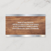 ハンドツール | 木材と金属 名刺 (裏面)