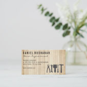 ハンドツール |木製ボード 名刺 (スタンド正面)