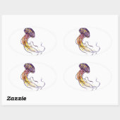 ハンドテンプレート楕円シール 楕円形シール (シート)