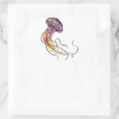 ハンドテンプレート楕円シール 楕円形シール (バッグ)