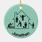 ハンドデザインセラミックオーナメント セラミックオーナメント (裏面)