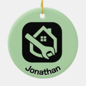 ハンドデザインセラミックオーナメント セラミックオーナメント (裏面)