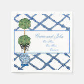 ハンドトピ絵を描アリーチノイスリージンジャージャール スタンダードカクテルナプキン (正面)