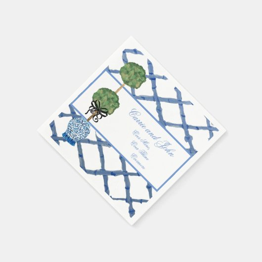 ハンドトピ絵を描アリーチノイスリージンジャージャール スタンダードカクテルナプキン (角)