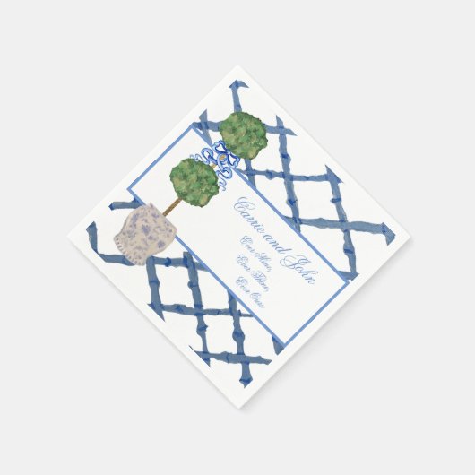 ハンドトピ絵を描アリーチノイスリージンジャージャール スタンダードカクテルナプキン (角)