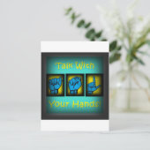 ハンドトーク（2） ポストカード (スタンド正面)