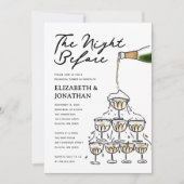 ハンドドラウンドシャンパンタワーリハーサルディナー 招待状 (正面)