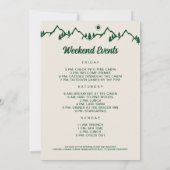 ハンドドロッドキャンプバチェロレッテ週末 招待状 (裏面)