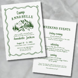 ハンドドロッドキャンプバチェロレッテ 招待状