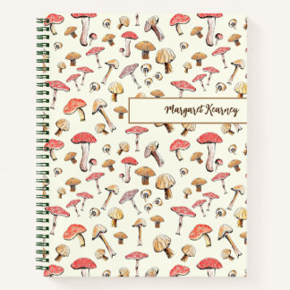 ハンドドロッドコテージコアマッシュルーム自然恋人 ノートブック