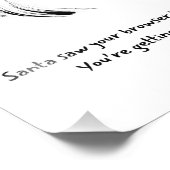 ハンドドロッドサンタクロース引用文 フォトプリント            (角)