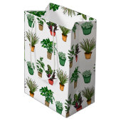 ハンドドロッドハウスプラント誕生日 ミディアムペーパーバッグ (裏面アングル)