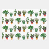 ハンドドロッドハウスプラント誕生日 ラッピングペーパーシート (正面)