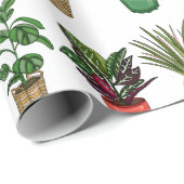 ハンドドロッドハウスプラント誕生日 ラッピングペーパー (ロールコーナー)