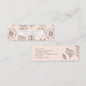 ハンドドロッドフローラピーチドゥラ誕生サービス スキニー名刺 (正面/裏面)