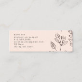 ハンドドロッドフローラピーチドゥラ誕生サービス スキニー名刺 (裏面)