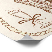 ハンドドロッドブラウン女性のカーボーイウェスタンブーツウェルカム ポスター (角)