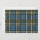 ハンドドロッドブルータータンチェッククリスマス シーズンカード (裏面)