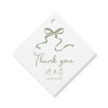 ハンドドロッドボーセージグリーン結婚式の引き出物ラベル