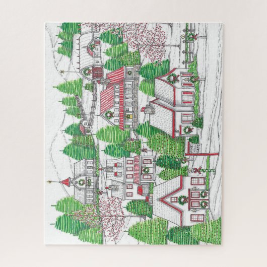 ハンドドロッドヴィンテージホリデーパズル ジグソーパズル (縦)