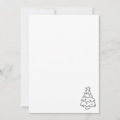 ハンドドローお洒落ドクリスマスクッキー交換 招待状 (裏面)