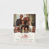 ハンドドローお洒落ドクリスマストラック4写真 シーズンカード (正面)