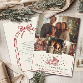 ハンドドローお洒落ドクリスマストラック4写真 シーズンカード