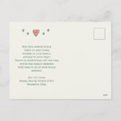 ハンドドローお洒落ドクリスマストラック4写真 シーズンポストカード (裏面)