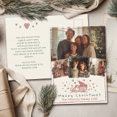 ハンドドローお洒落ドクリスマストラック4写真 シーズンポストカード