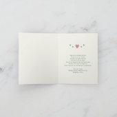 ハンドドローお洒落ドクリスマスボウドードル写真 シーズンカード (内部)