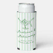 ハンドドローお洒落ドグリーンマルチニ&マトリックス スリム缶クーラー (Seltzer正面)