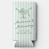 ハンドドローお洒落ドグリーンマルチニ&マトリックス スリム缶クーラー (裏面)