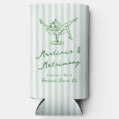 ハンドドローお洒落ドグリーンマルチニ&マトリックス スリム缶クーラー (正面)