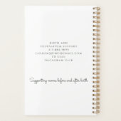 ハンドドローお洒落ドスタイルフローラドードルドゥラ プランナー手帳 (裏面)