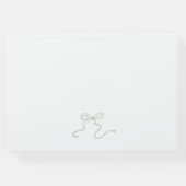 ハンドドローお洒落ドセージ緑クレストゲストブック ゲストブック (裏面)