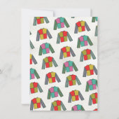 ハンドドローお洒落ドダービーパーティー 招待状 (裏面)