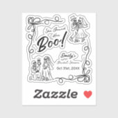 ハンドドローお洒落ドハロウィンブライダルシャワー シール (シート)