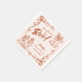 ハンドドローお洒落ドハロウィーンブライダルシャワーナプキ スタンダードカクテルナプキン (角)