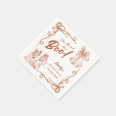 ハンドドローお洒落ドハロウィーンブライダルシャワーナプキ スタンダードカクテルナプキン (角)