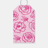 ハンドドローお洒落ドフローラサンキューラベル ギフトタグ (裏面)