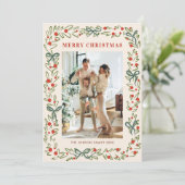 ハンドドローお洒落ドボホクリスマス2写真 シーズンカード (スタンド正面)