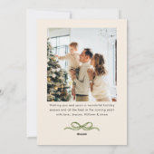 ハンドドローお洒落ドボホクリスマス2写真 シーズンカード (裏面)