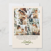 ハンドドローお洒落ドボホクリスマス5写真 シーズンカード (裏面)