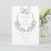 ハンドドローお洒落ドマザーズデイブランチ招待状 招待状 (スタンド正面)