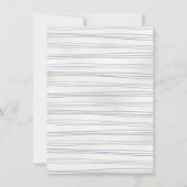 ハンドドローお洒落ド成人誕生日パーティー 招待状 (裏面)