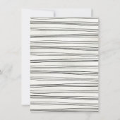 ハンドドローお洒落ド成人誕生日パーティー 招待状 (裏面)