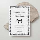 ハンドドローお洒落ド結婚ズ 招待状