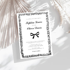 ハンドドローお洒落ド結婚ズ 招待状